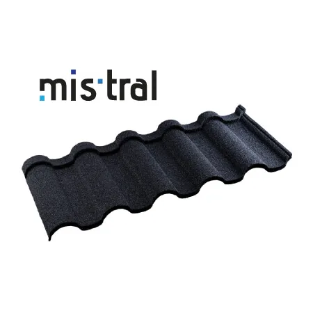 Mistral - pokrycie dachowe z kruszywem skalnym kolor czarny Onyx
